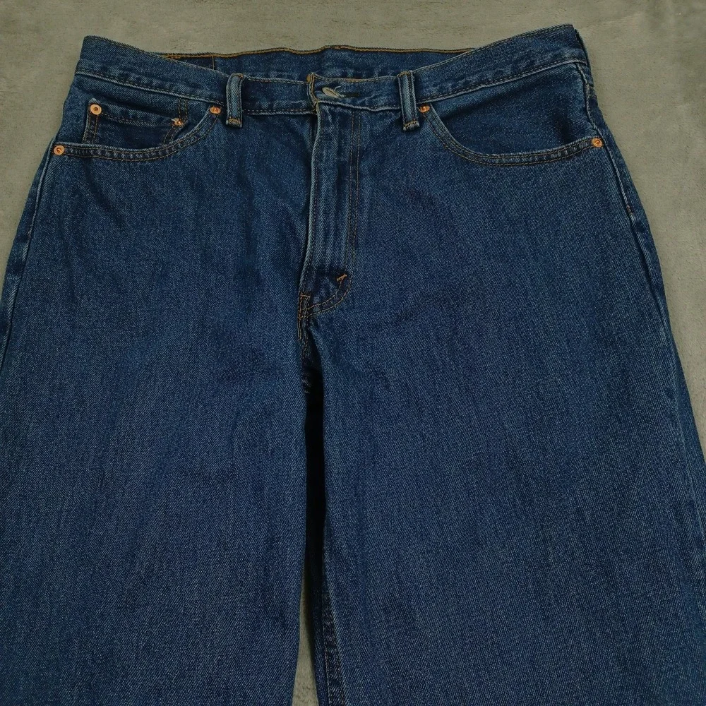 Levis 550 Jeans‎ Mens 36x30 Blue Denim Distressed Relaxed Fit Pockets Casual